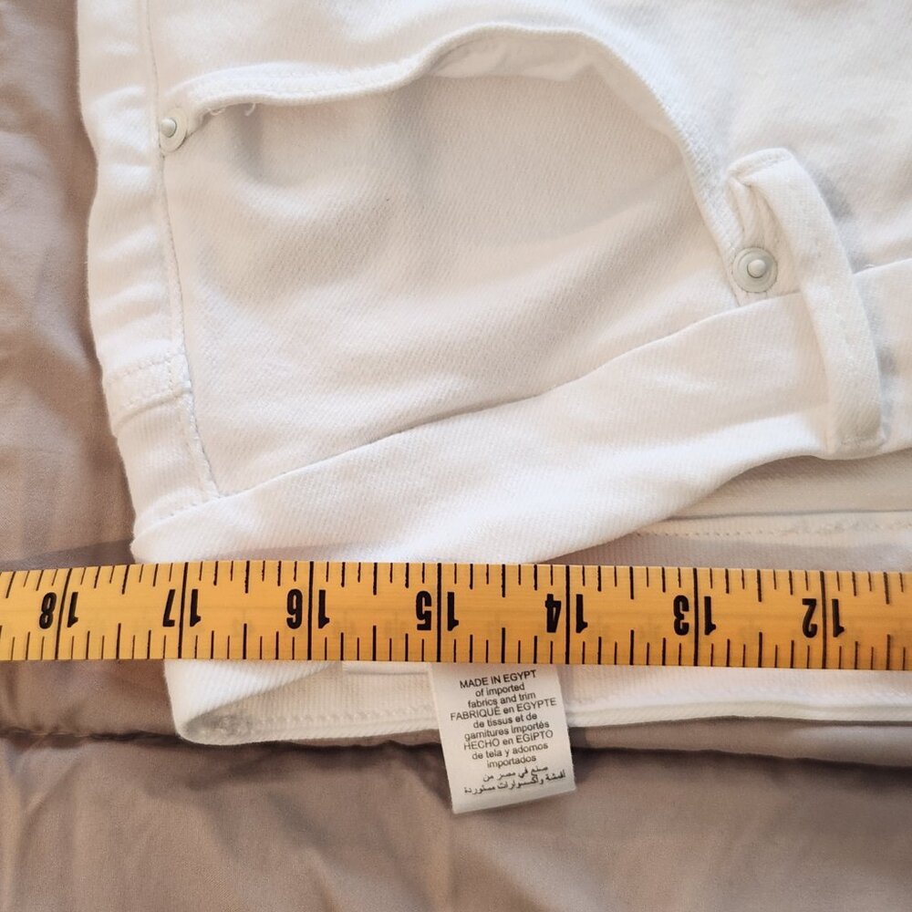 Good American White Good Legs High Rise Flare Jeans Denim - Picture 4 of 13